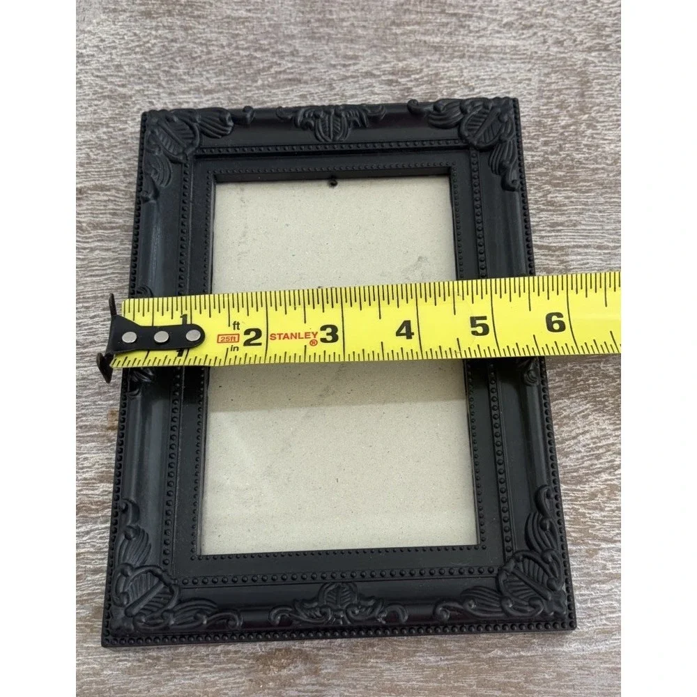 Black Photo Frame Ornate Baroque Victorian Style Boho Shabby Chic 4 x 6 Frame